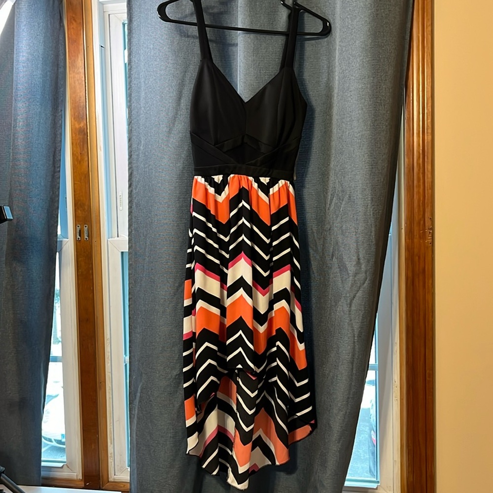 Charlotte Russe Chevron High Low Dress